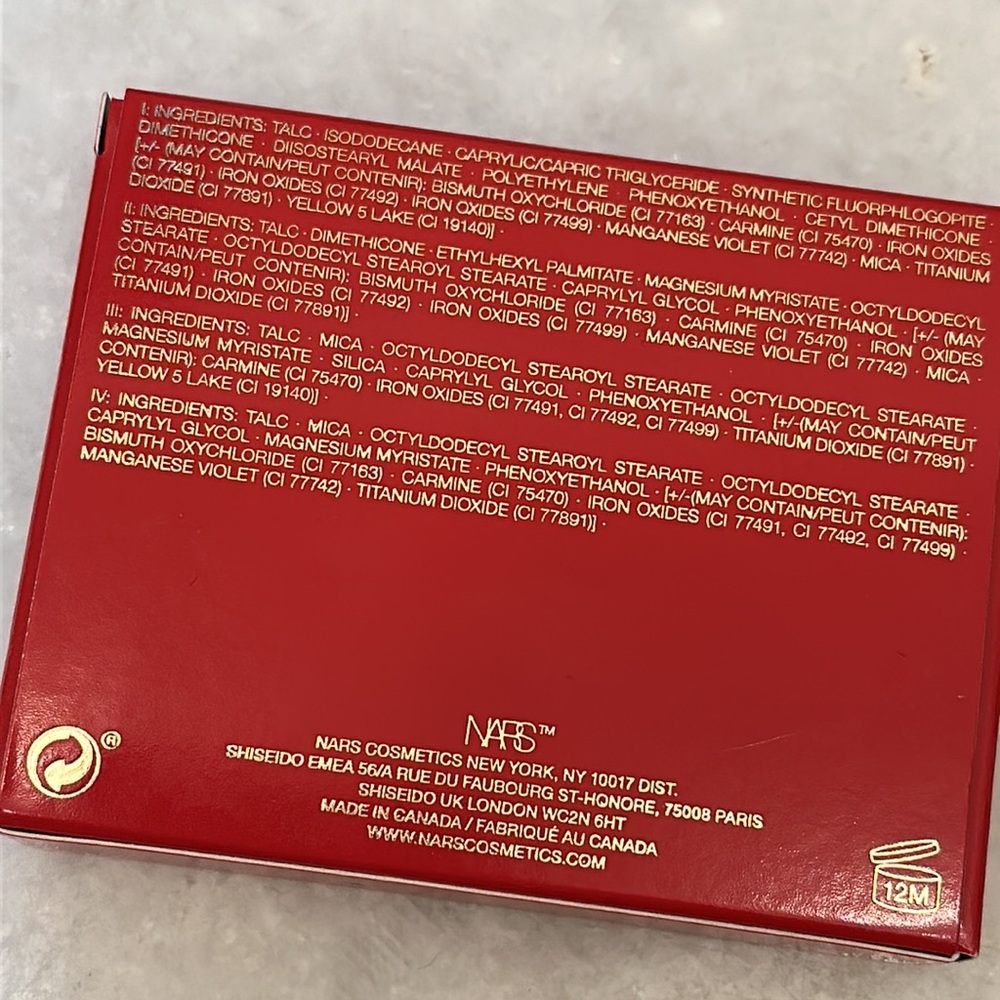 NIB NARS Taj Mahal Quad Eyeshadow Palette NEW - Picture 9 of 9